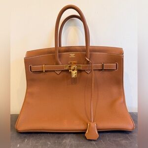 Hermès Sac Birkin 35 Veau Togo, Gold
